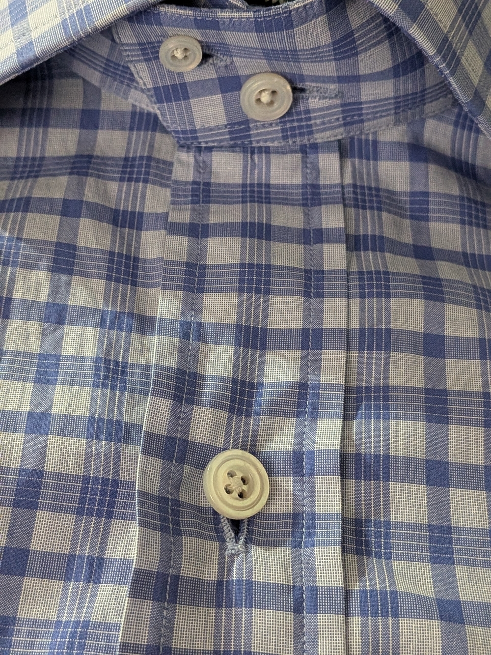 Tom Ford Blue and White Checked Dress Shirt - Picture 7 of 14